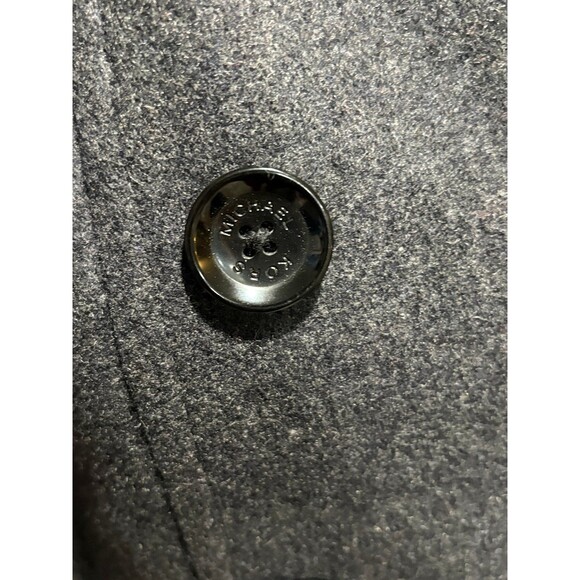 MICHAEL Michael Kors Women's Classic Wool Pea Coat in Charcoal Gray Medium - Picture 3 of 10